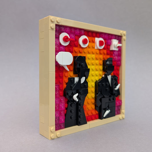 KP-CODE mit beigem Rahmen