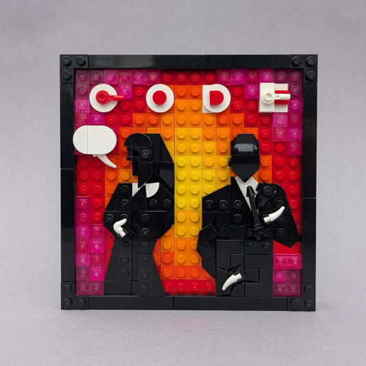 KP-CODE mit schwarzem Rahmen